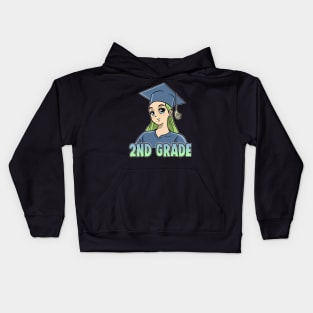 2nd Grade Anime Otaku Kawaii Elementary School Kids Hoodie